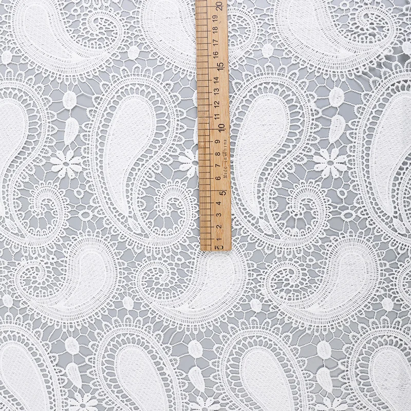 fashion white custom color pattern tulle embroidery materials lace fabric for clothes evening dress