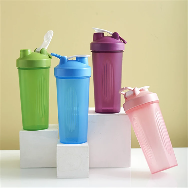 Costom UV Logo 600ml Plastic Water Bottle PP Gym Drinking Water Wukong Protein Shaker Bottle Mixer