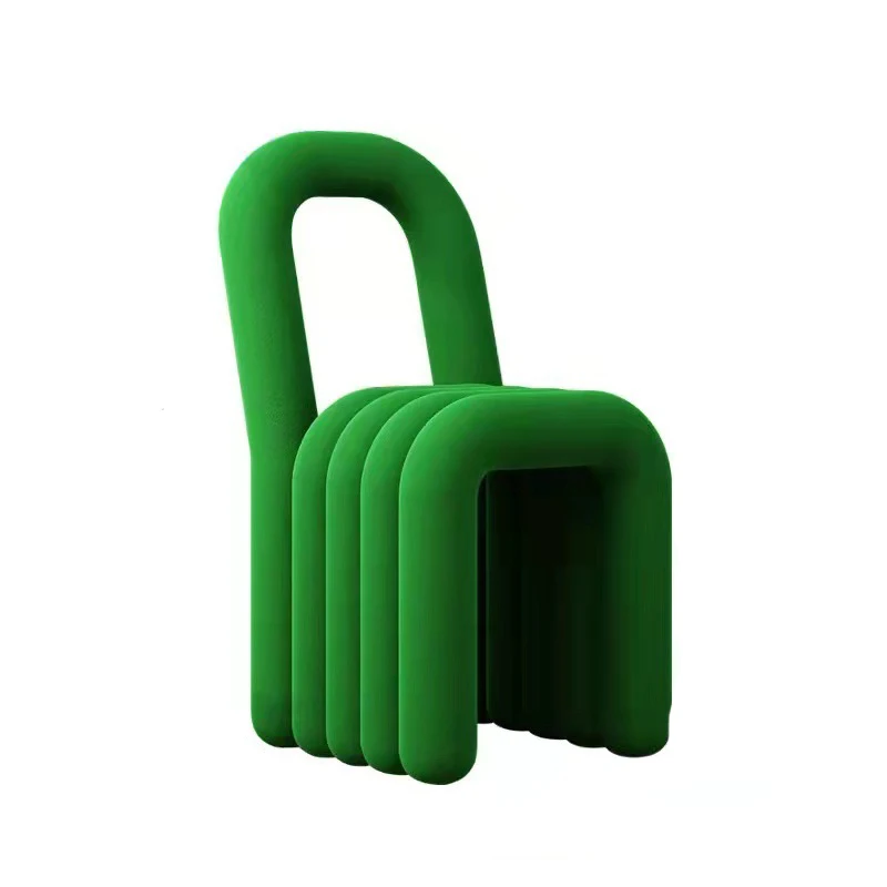 Nordic Modern Luxury, Simple and Irregular Backchair Personalized Network Red Makeup Chair Designer Art Creative Dining Chair