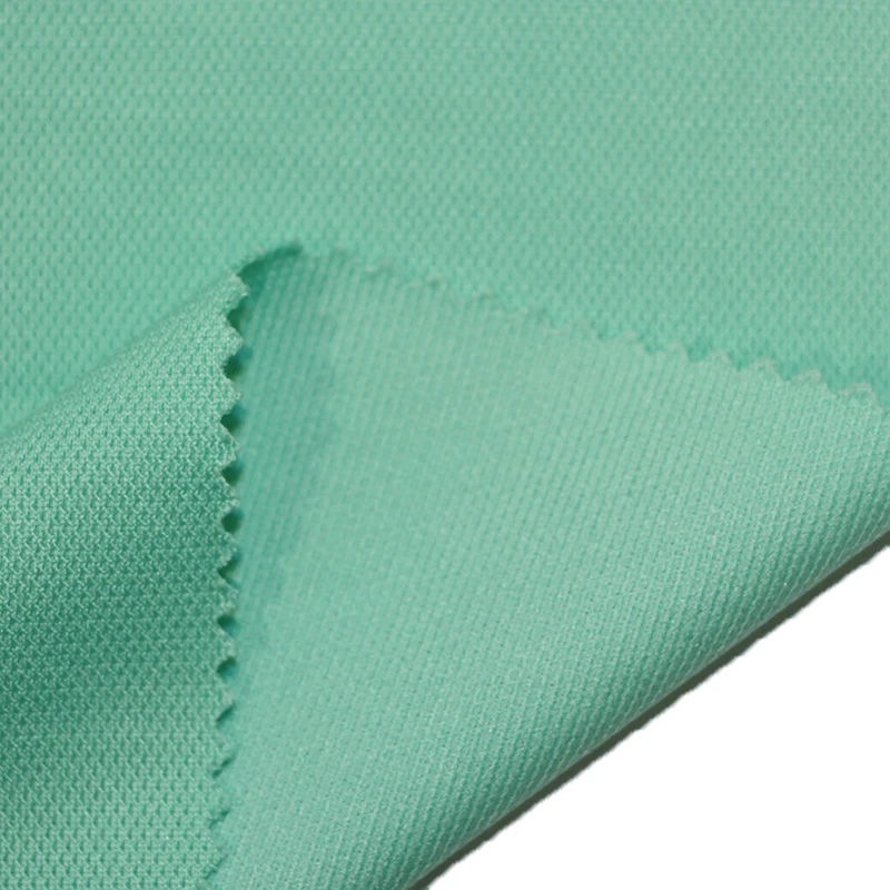 textile fabrics supplier 100% polyester tricot polo fabric knit polyest pique fabric