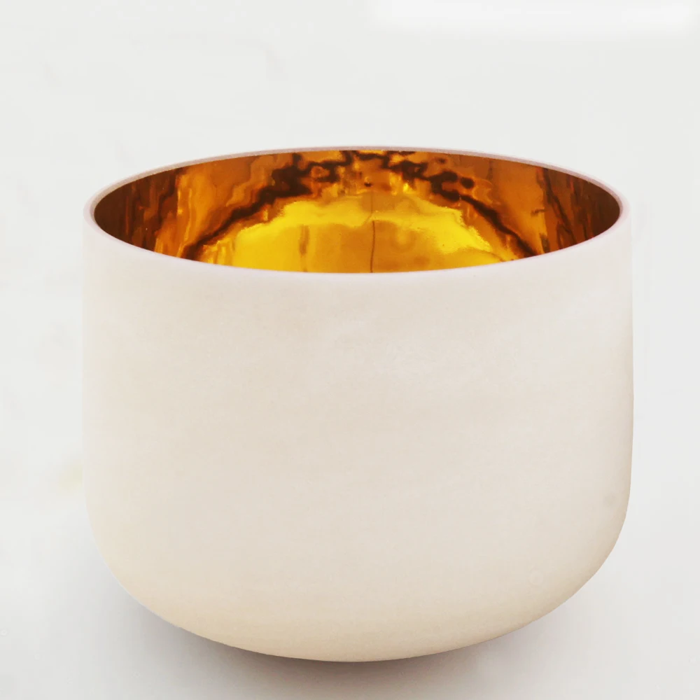  SUCCESS 24K Golden Round Base Crystal Singing bowl for