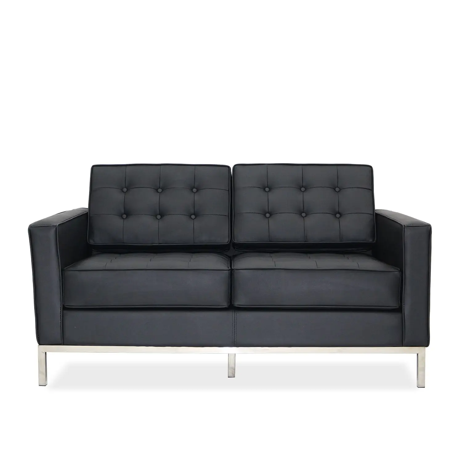 Cost-effective Home Used Stainless Steel Frame Living Room Sofas Luxury Genuine Leather Sofa