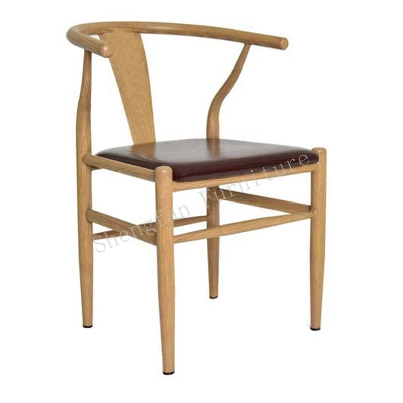 Hans Wegner Danish Hotsale Nordic Wholesale Factory Solid Wood Outdoor Wedding Raw Wood Color Ash Oak Wooden Dinning Arm Chairs