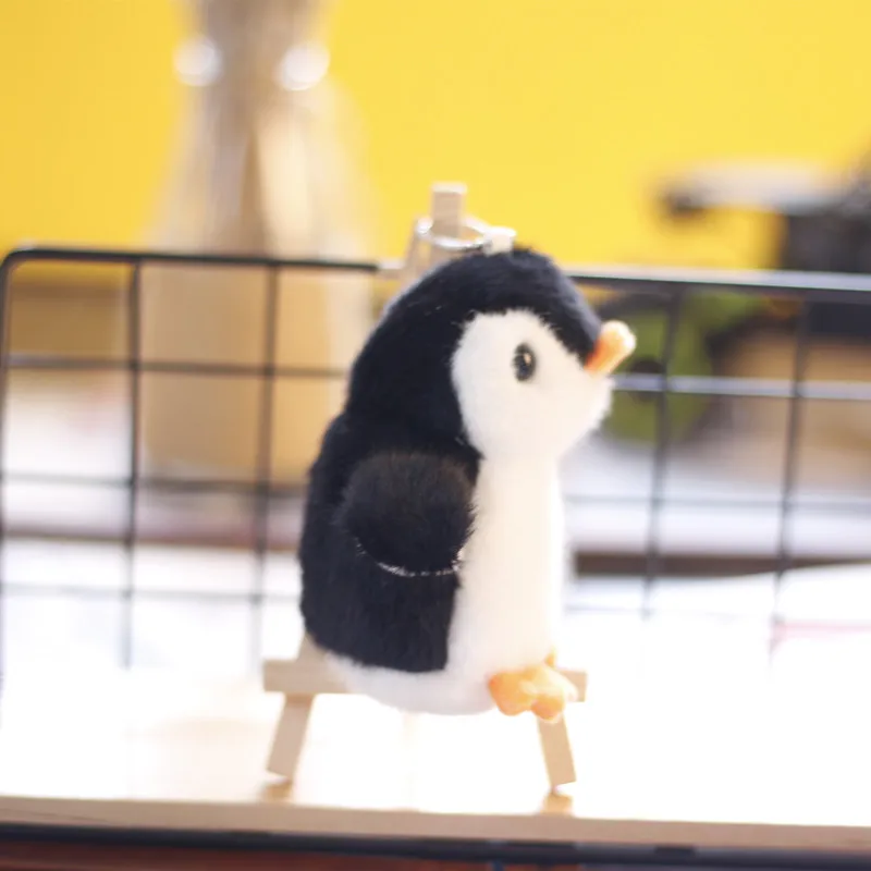 Hot Sale Children Doll Pendant Keychain Cute Cartoon Penguin Soft Plush Toys Key Chain Car Key Accessories Promotional Gift