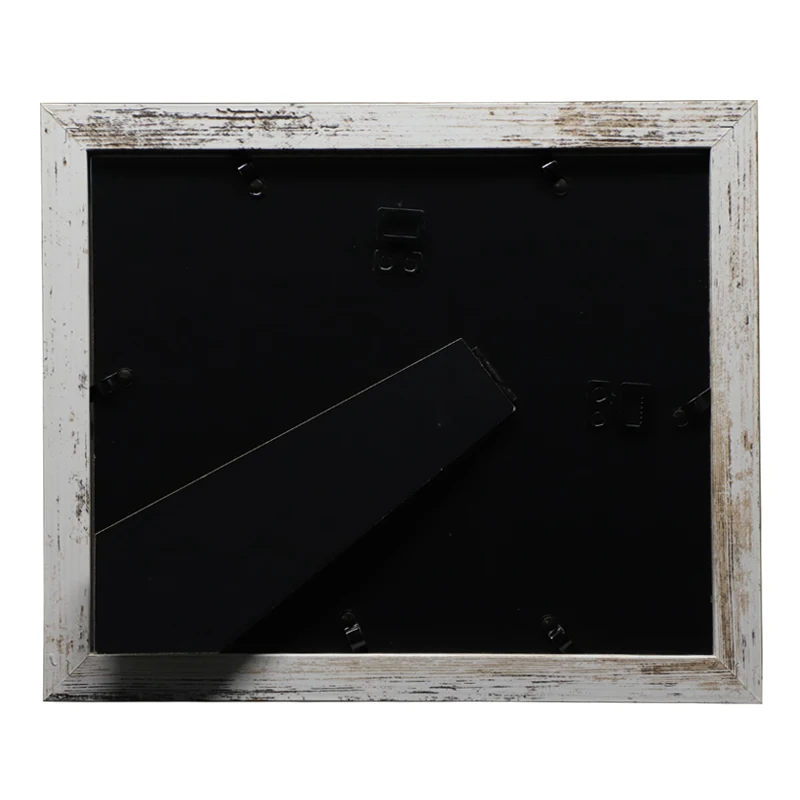 Dog Paw Print Frame Kit Distressed White Rustic Style Pet Paw Print Picture Frame No Mess Ink Pad for Dogs and Cats