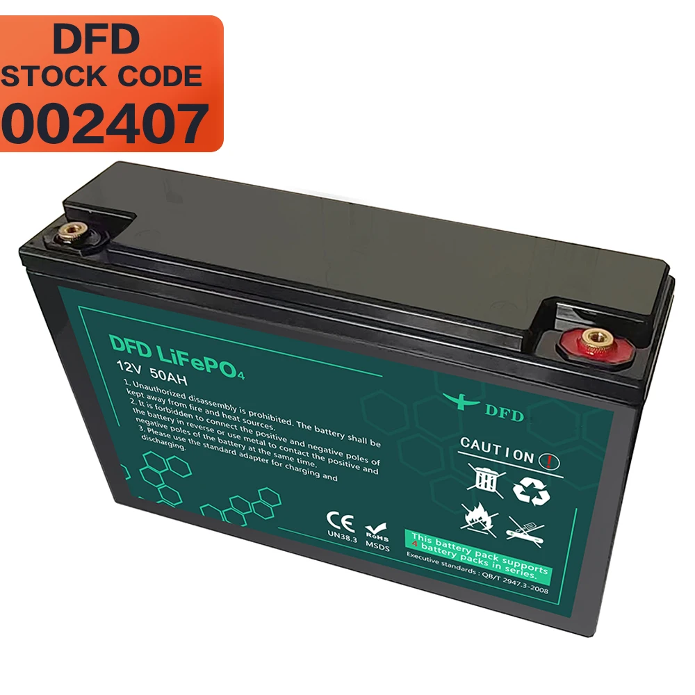 DFD 12V 200ah Lithium Ion Battery Deep Cycle DFD 24V Solar Home Storage System for RV Anode Material LFP Power Tools Submarines