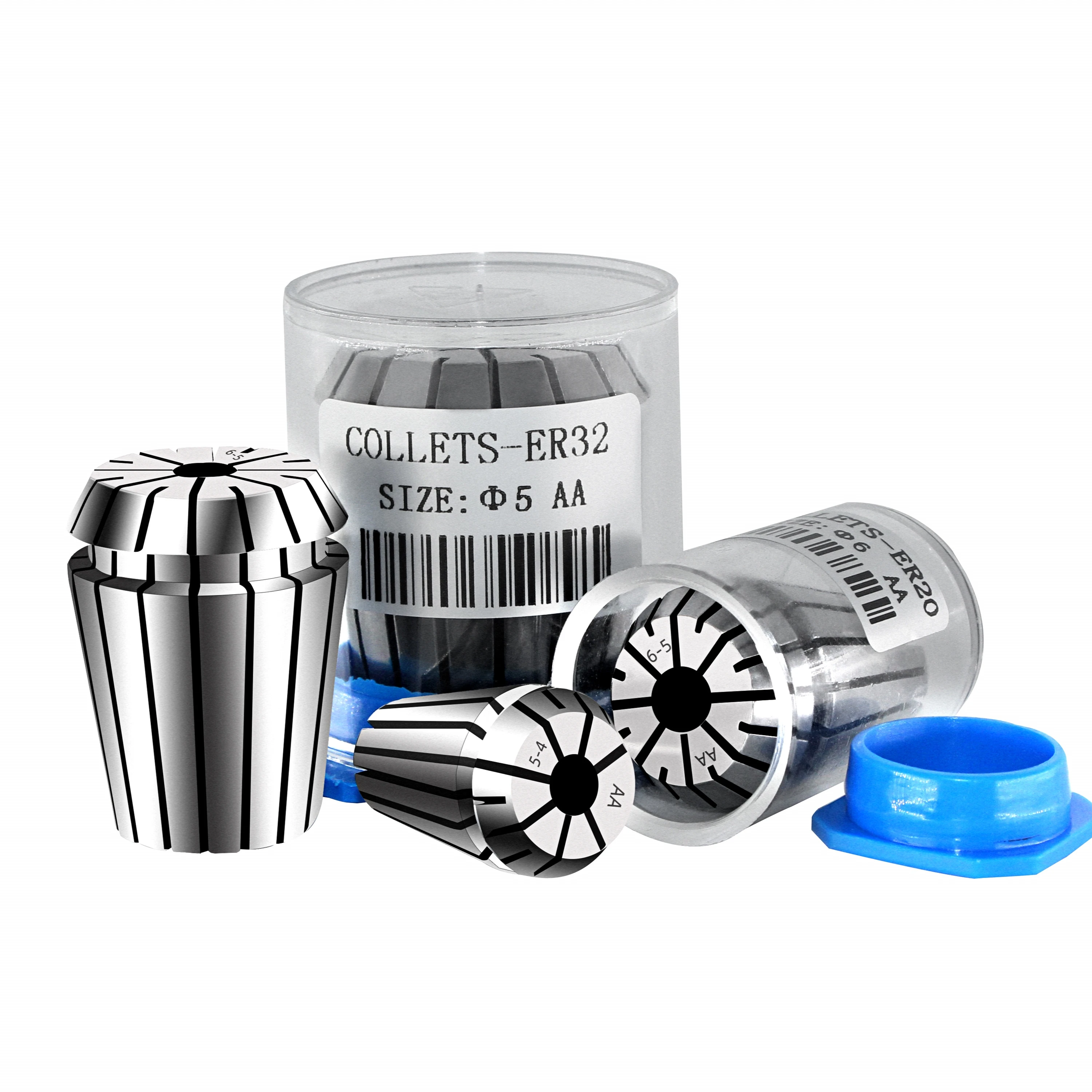 ER collet with 0.008 high precision shank collet
