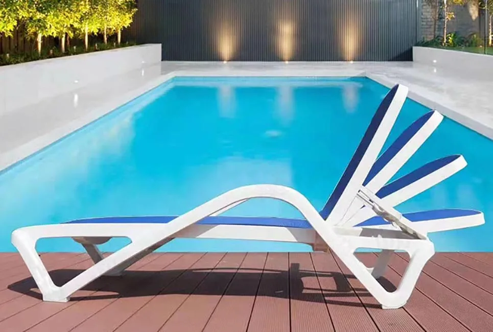PP Outdoor Furniture Garden Patio Pool Side Beach Sun Bed Lounger Chair