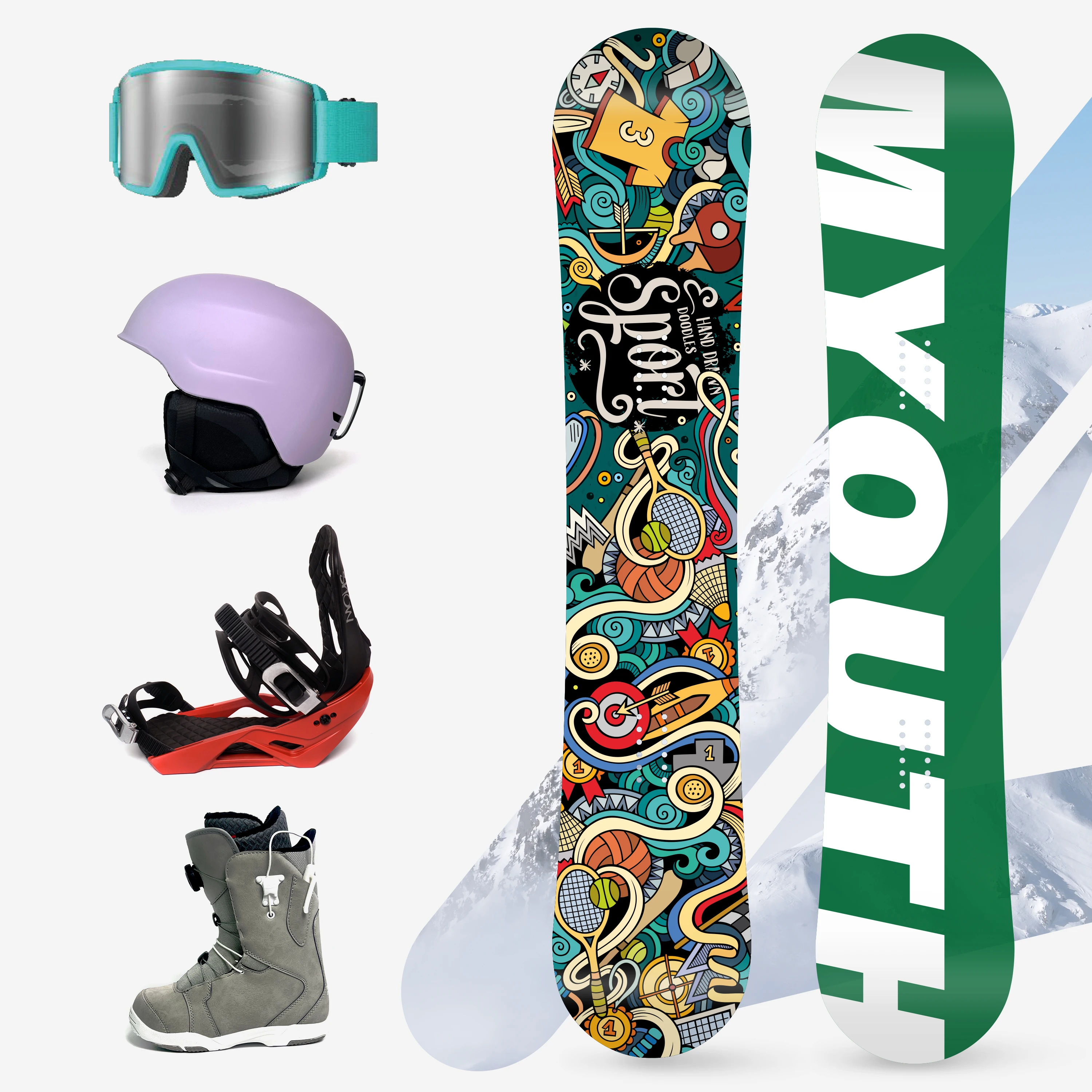 Мужской 163 см сноуборд направленный All Mountain Freeride сноуборд