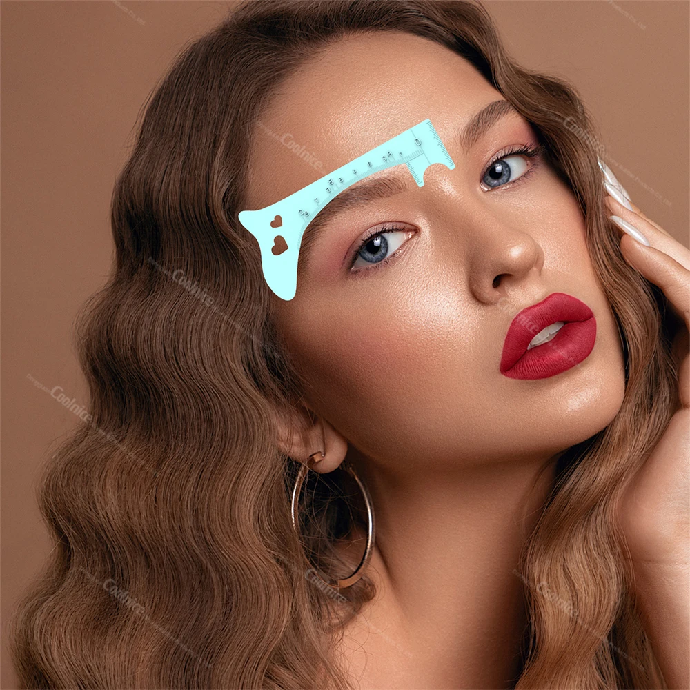 Eyelash Spacer Eyebrow Filler Eyeliner Pattern Lip Stroke Eyebrow Ruler Lip Silicone Beauty Molds