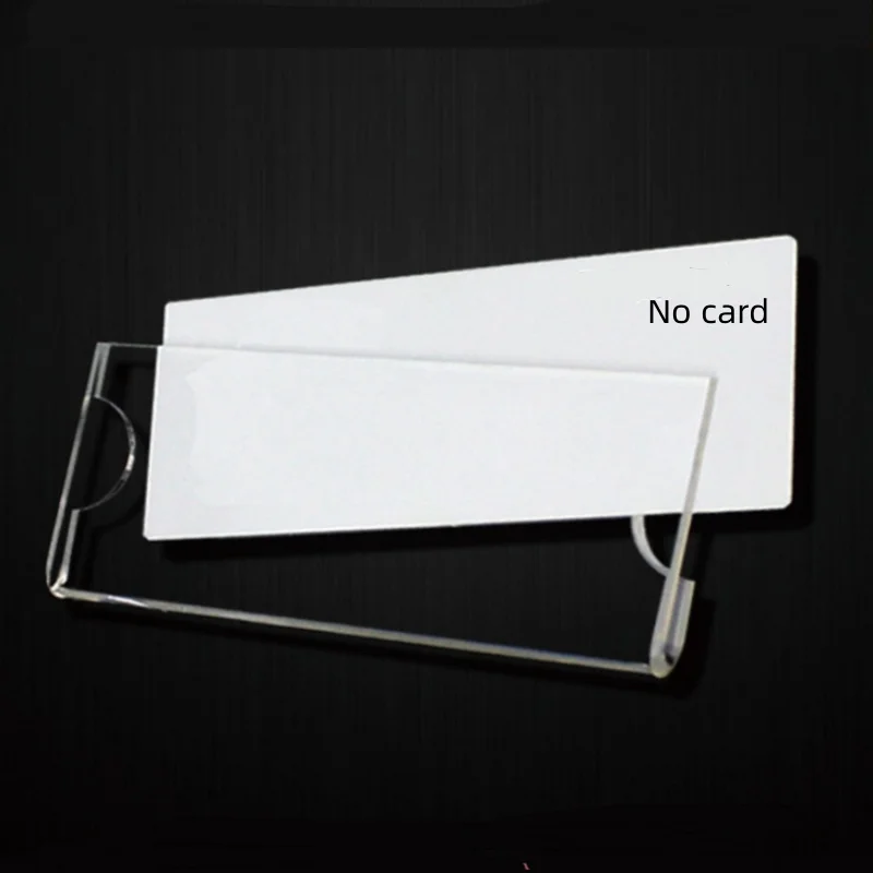 High Transparent Acrylic Name Badge Reusable Staff/Employee Business Name Badge Tag