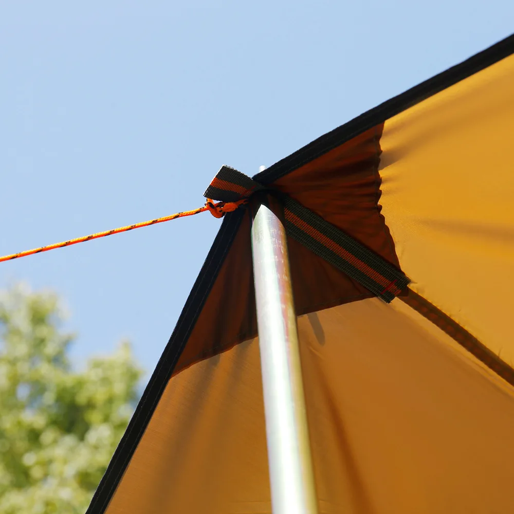 123sports Hot Sales Custom Waterproof Rain Fly Tarp Tent Outdoor Camping Sunshade Awning Tent Sun Shelter Camping Tarp/