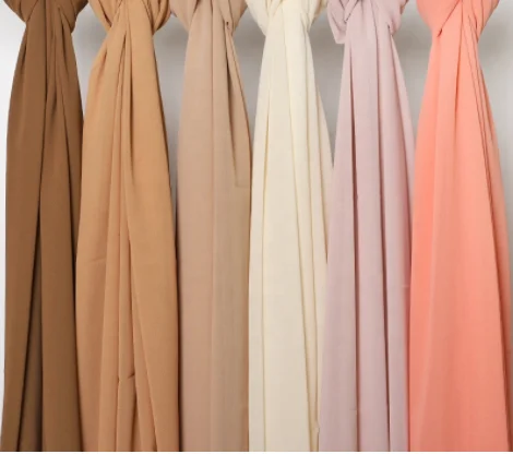 38 pigment color hot-selling imitation silk chiffon fabric is suitable for Malaysian Muslim scarf ladies