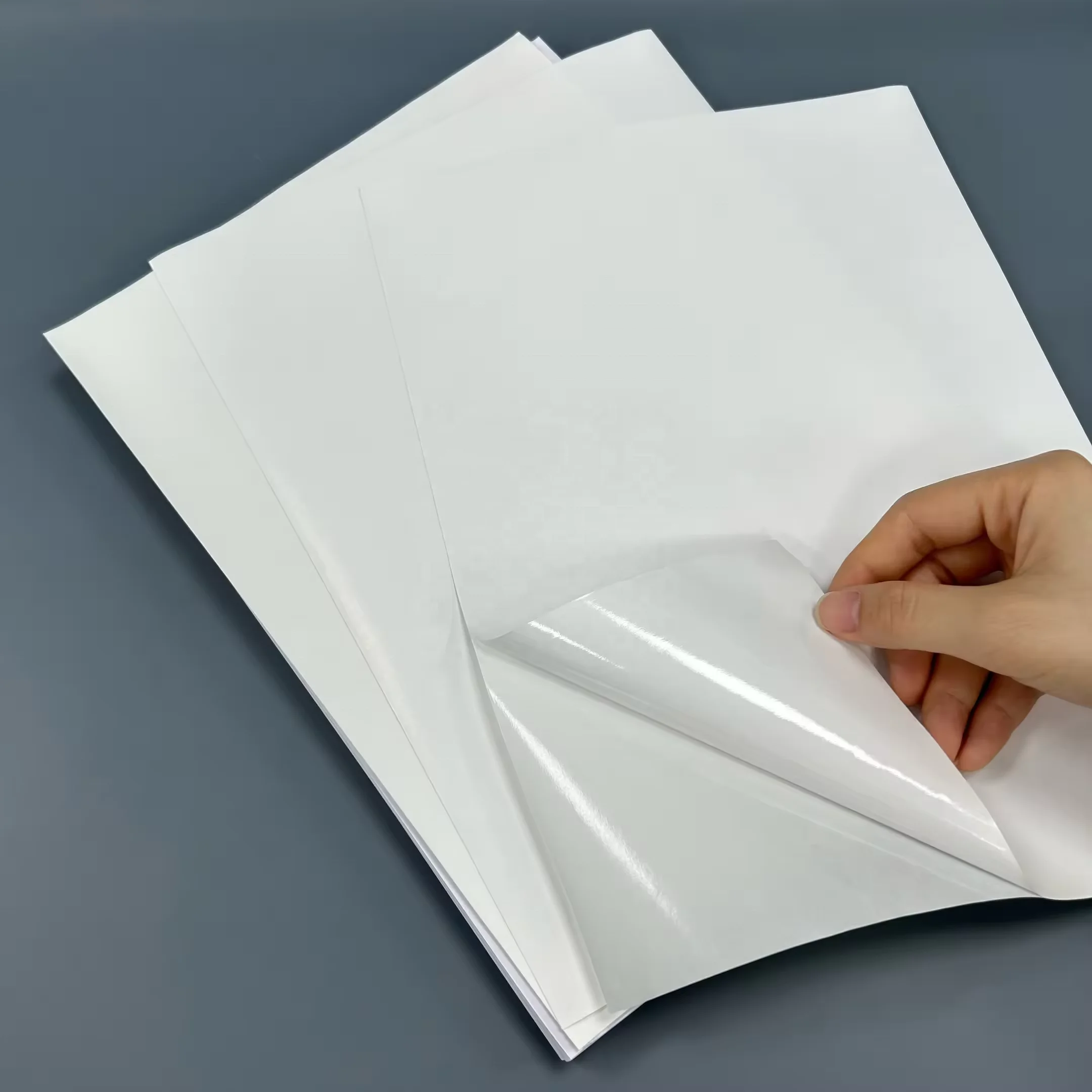 Semi Glossy Art Paper 70 X100cm Custom Stickers Sheet Adhesive Labels A4 Self Adhesive Paper A3 Sticker Label Sheet