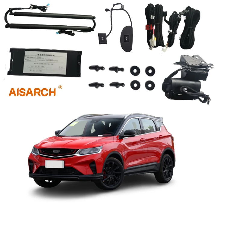 Electric lift rear tailgate original car key control foot induction trunk opening and closing for Geely Coolray