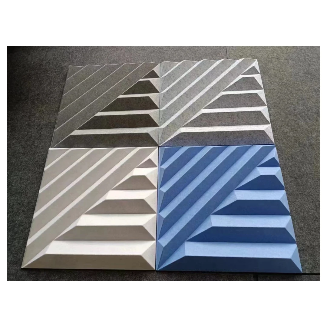3d model design acoustic panel soundproof polyester fiber 3d pet acoustic panels 3d wall panels decorative interior