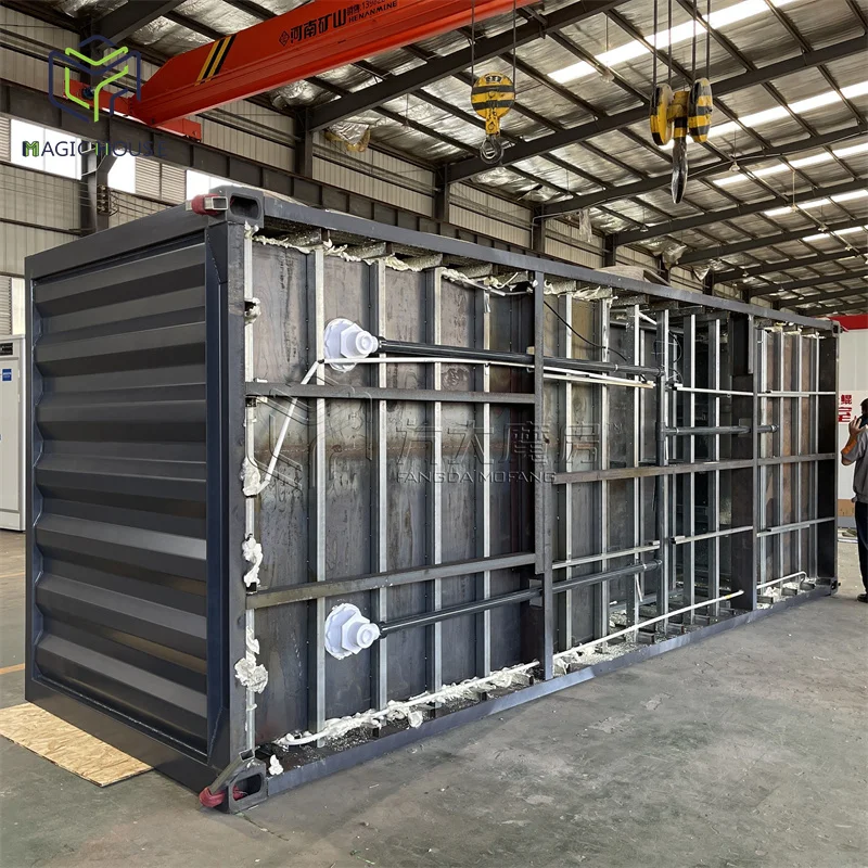 20ft Ship Container Pool Customized Sizes Acrylic Glass Window One Stop Equipment