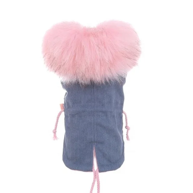 Winter Dog Coat Fleece Dog Parkas Teddy Faux Fur Hoodies Dog Clothes
