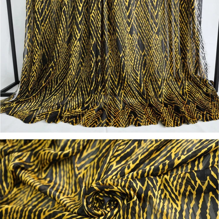 New Design Summer Elegant Floral Digital Printing 100% Polyester Faille Crepe Fabric For Midi Dress