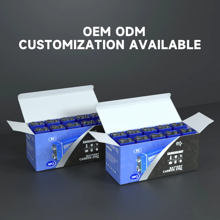 High power plus medical detector heavy duty 6f22 9v carbon zinc battery Primary Batteries