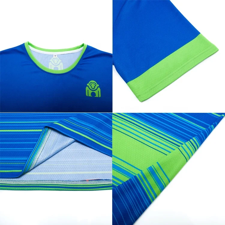 OEM Custom 100% Polyester Marathon Running Shirts Sublimation Jersey Outdoor Cool max T Shirt For Unisex