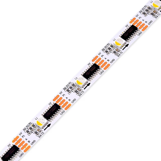 Customizable Programmable smd 5050 Indoor Outdoor Waterproof IP65 IP67 IP68 RGBW DC5V DMX512  LED Strip Light