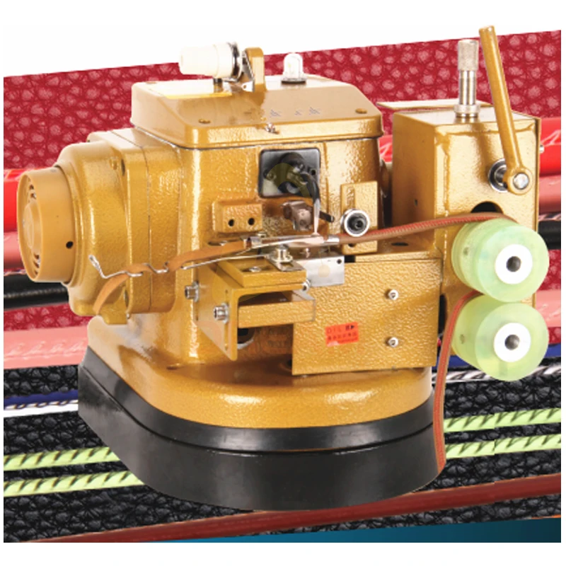 Second hand single needle overlock sewing Machine for leather bag strap date cable sewing Machine