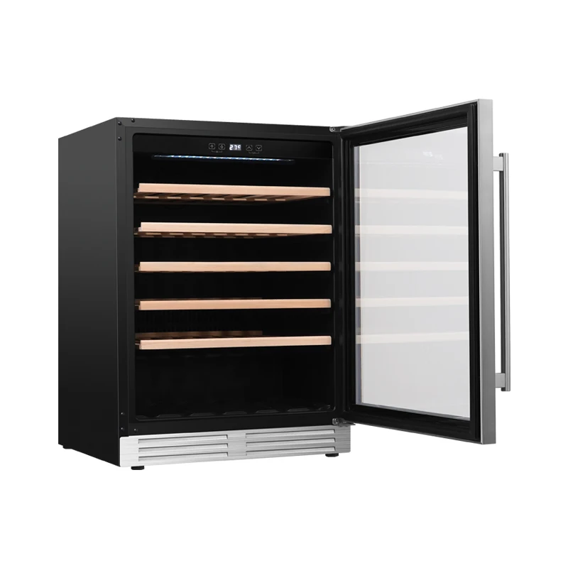 JCS-145L series China Supplier Wine Cabinet Display Shelf led wine cooler dispenser