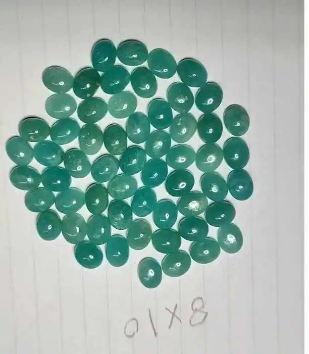 100% Natural Green Amazonite Cabochon Top Quality Amazonite Gemstone for Jewelry Making Loose Gemstone Exclusive Handmade Stone