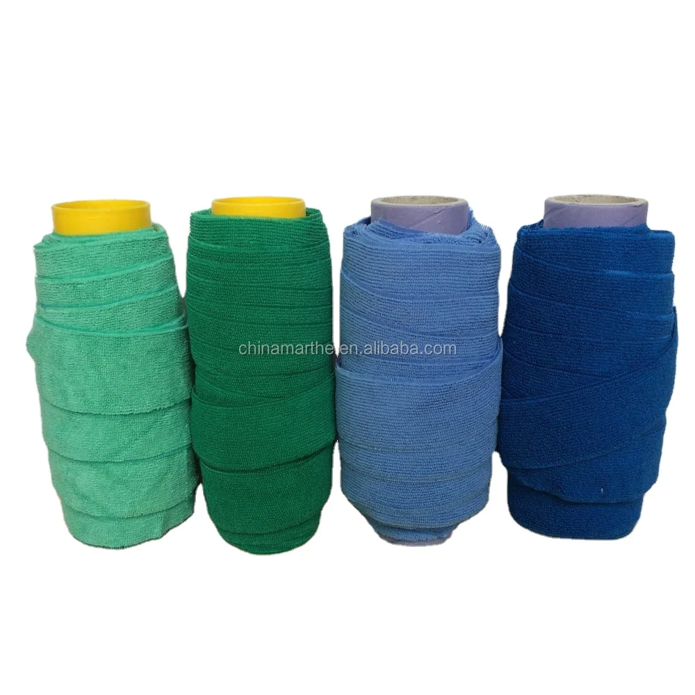 microfiber 100%PES/80%PES & 20%PA microfiber cloth mop roll