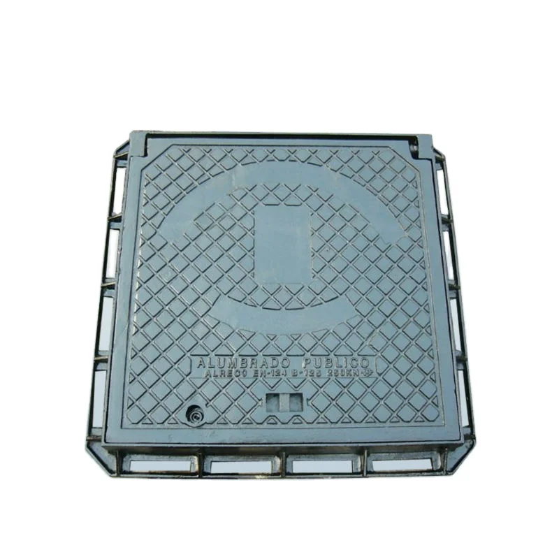 Ductile iron locking manhole cover en124 d400