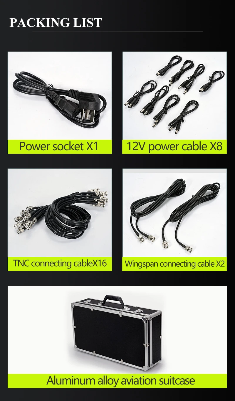 8 Channels Antenna Amplifier for Wireless Microphone Signal Amplifier Antenna Distribution System