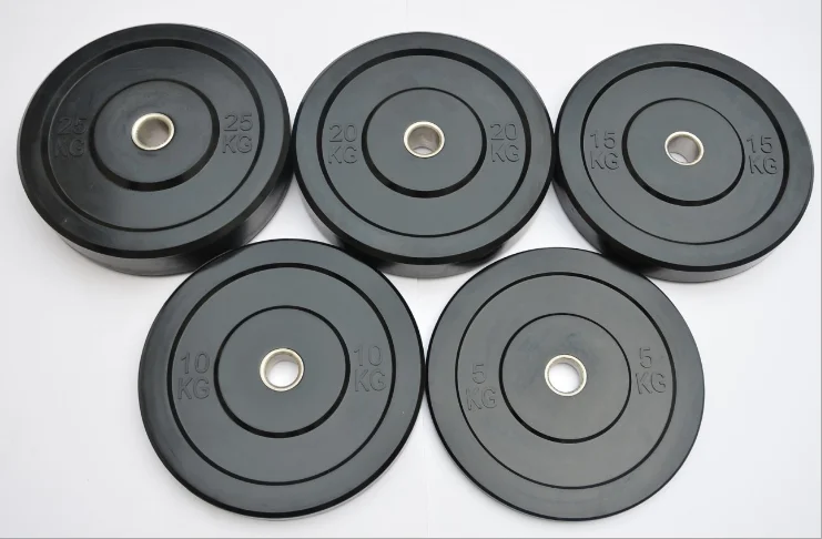 Ready to ship high quality gym fit weightlifting rubber weight plate