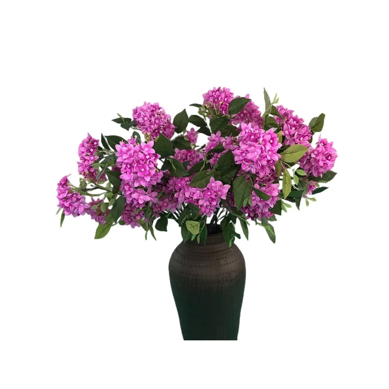 Wedding Flowers Silk Artificial Purple Lilac Flowers Latex Single Stem 78cm Long Artificial Lilac Flowers