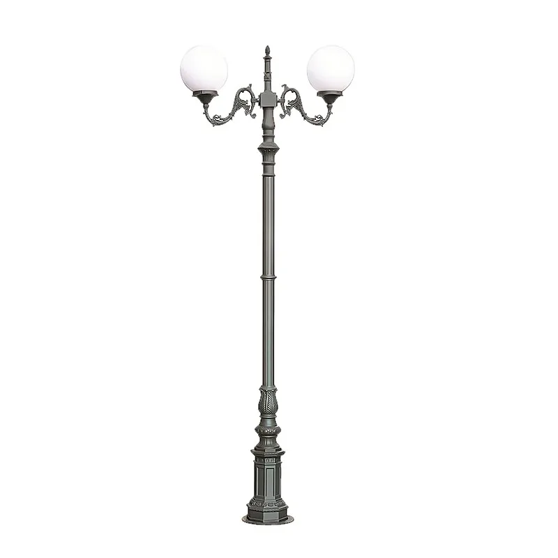 Spherical 3-meter-3.5-meter-high courtyard light emitting diode landscape lamp pole decoration garden modern landscape lighting