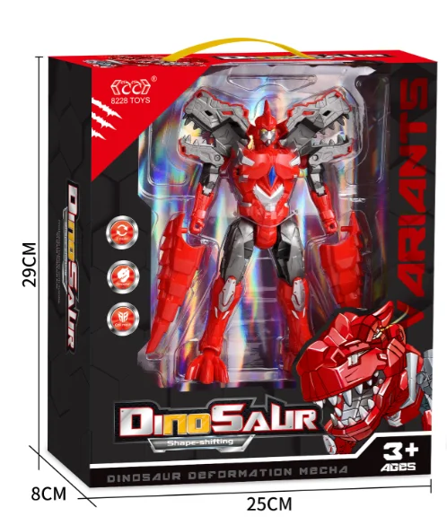 Wholesale  Popular Deformation Dinosaur Robot Toy Transform Model Boys Gift boys Action Figure Transform Model