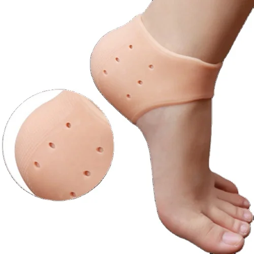 Силиконовый гелевый протектор для носков на пятке для сухой треснувшей кожи увлажняющий уход за ногами с противоскользящей подушкой