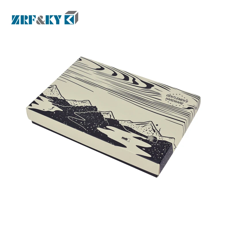 Custom Manufacture Recycled Printed  Logo Art Paper Two Parts Cardboard Packaging Gift Box
