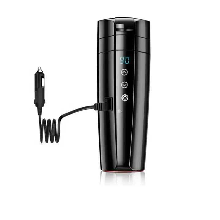 Temperature Control Travel Coffee Mug Electric heated Travel Mug 12V Stainless Steel Tumbler Smart Heating Car Cup