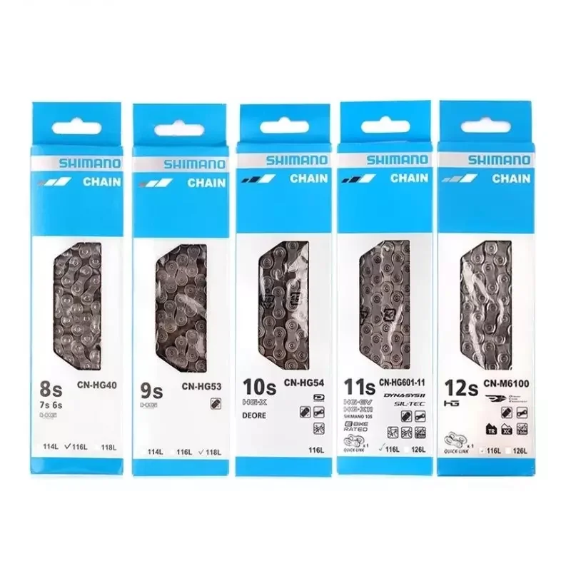Велосипедные цепи SHIMANO 8/9/10/11/12 скорости HG601 HG701 HG901 HG40 HG53 HG93 HG54 HG95 112/116/118L