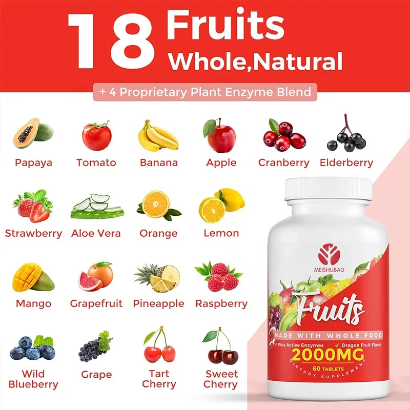 Food Supplements  Everyday Fruits and Vegetables Supplements 18 Whole Fruit and 17 Whole Veggie Set