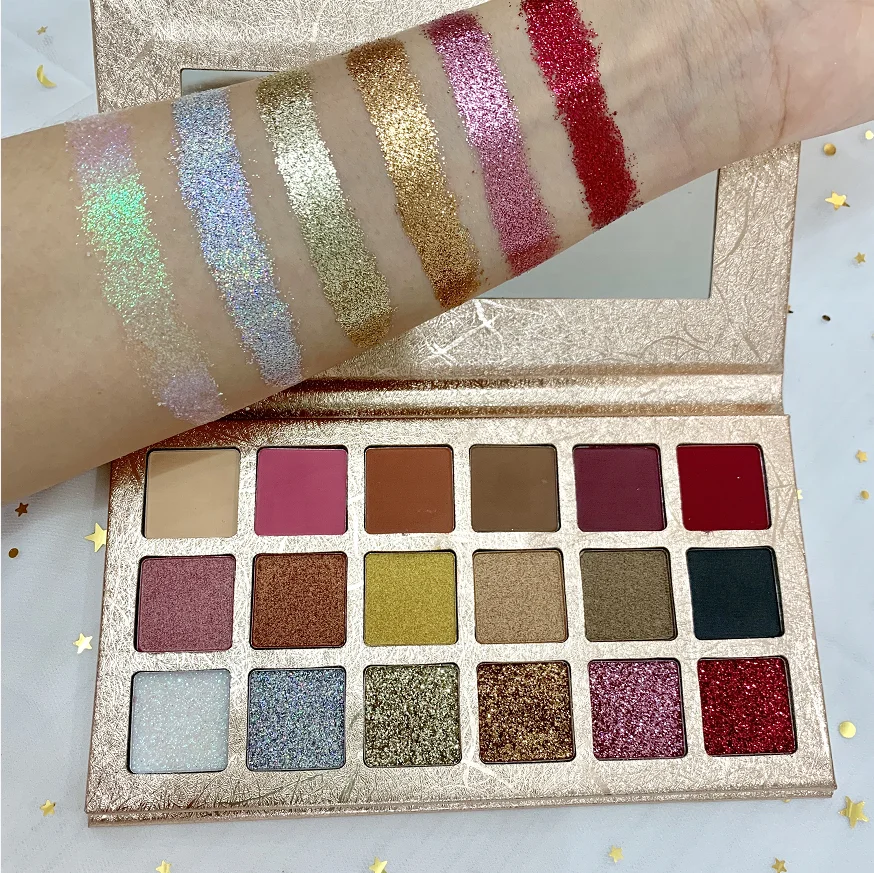 rebrand wholesale no label pigmented matte cosmetics makeup products cheap eyeshadow palette