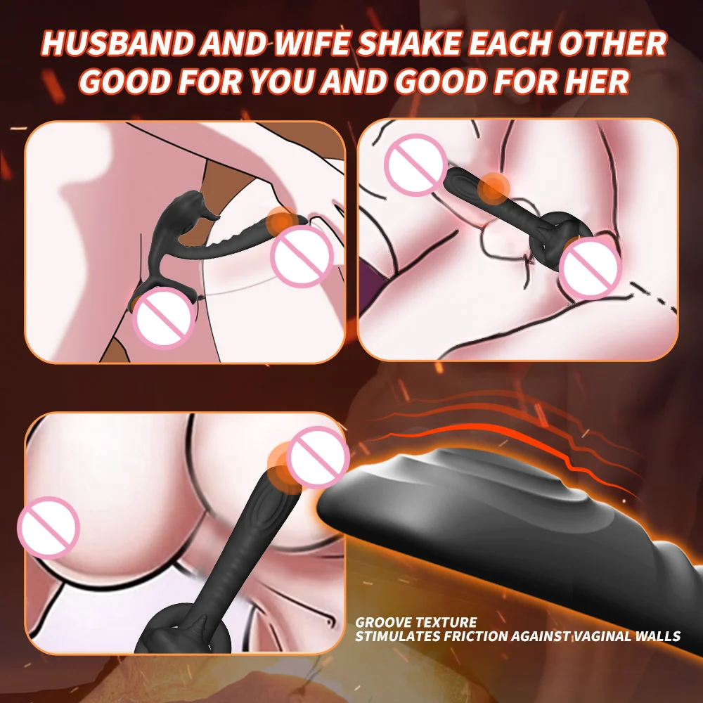 Factory wholesale lock ring male vibration anti-shoot delay ring wireless remote control adult products cock ring