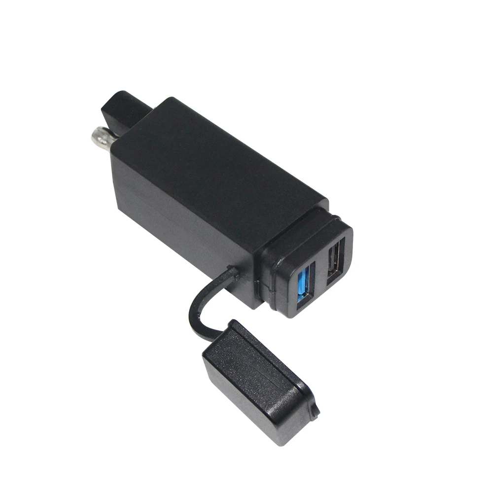 Мотоцикл двойной порты и разъёмы всепогодный мощность разъем USB зарядное устройство 3 1 Ампер к SAE plug Quick Charge 0 Автомобильное