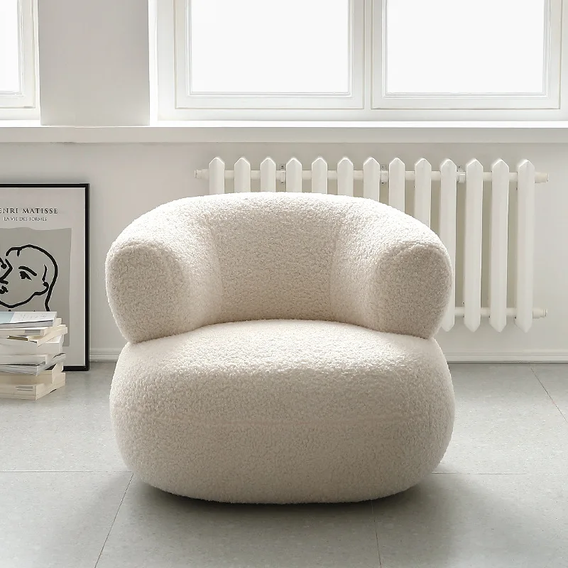 Fabric leisure armchair lazy luxury chair lounge chair salon new design velvet living room bedroom furniture