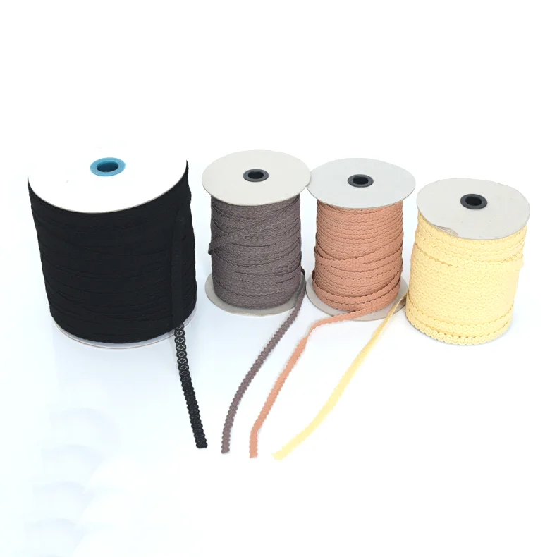 ML 10 мм 800 ярдов/рулон, цветная эластичная T/P кружевная лента, отделочная ткань для WigCap, швейная декоративная лента