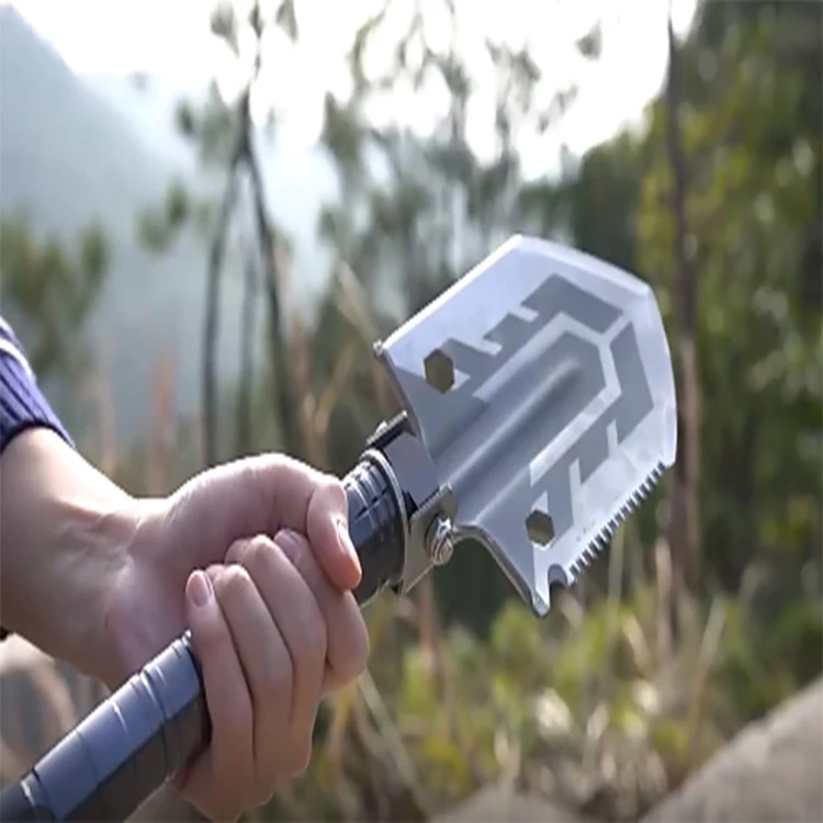 Wholesale hot Long Shovel Garden Steel  Camping Stainless Steel Folding and Portable  Outdoor Tools ice shovel shovel stainless