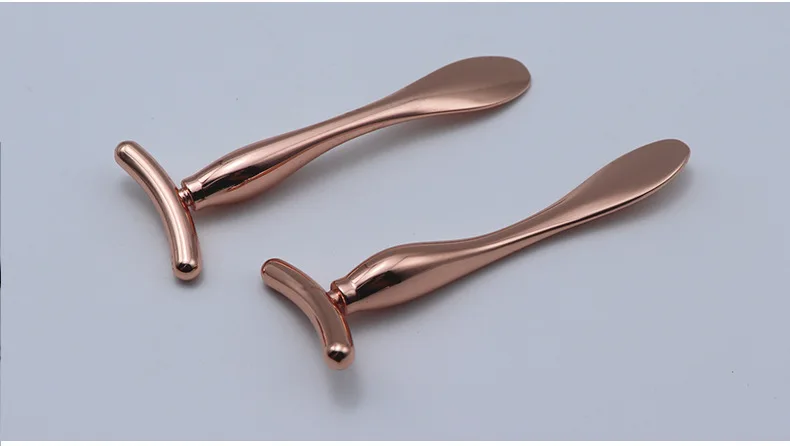 Металлическая Т-образная массажная палочка крем для глаз аппликатор из цинкового сплава косметическая с двойной головкой