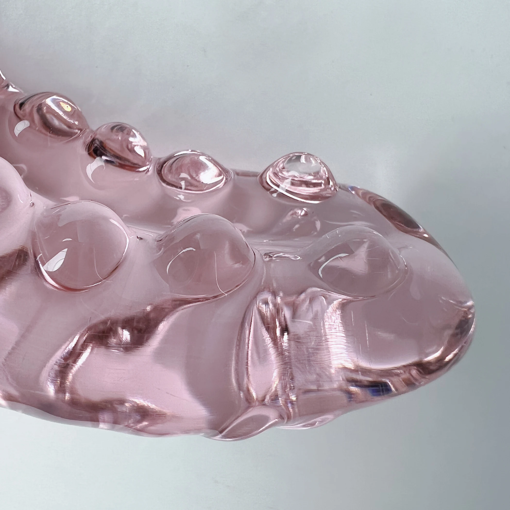 Beautiful Octopus Tentacle Pink Crystal Glass Tentacle Dildos Sex Toys