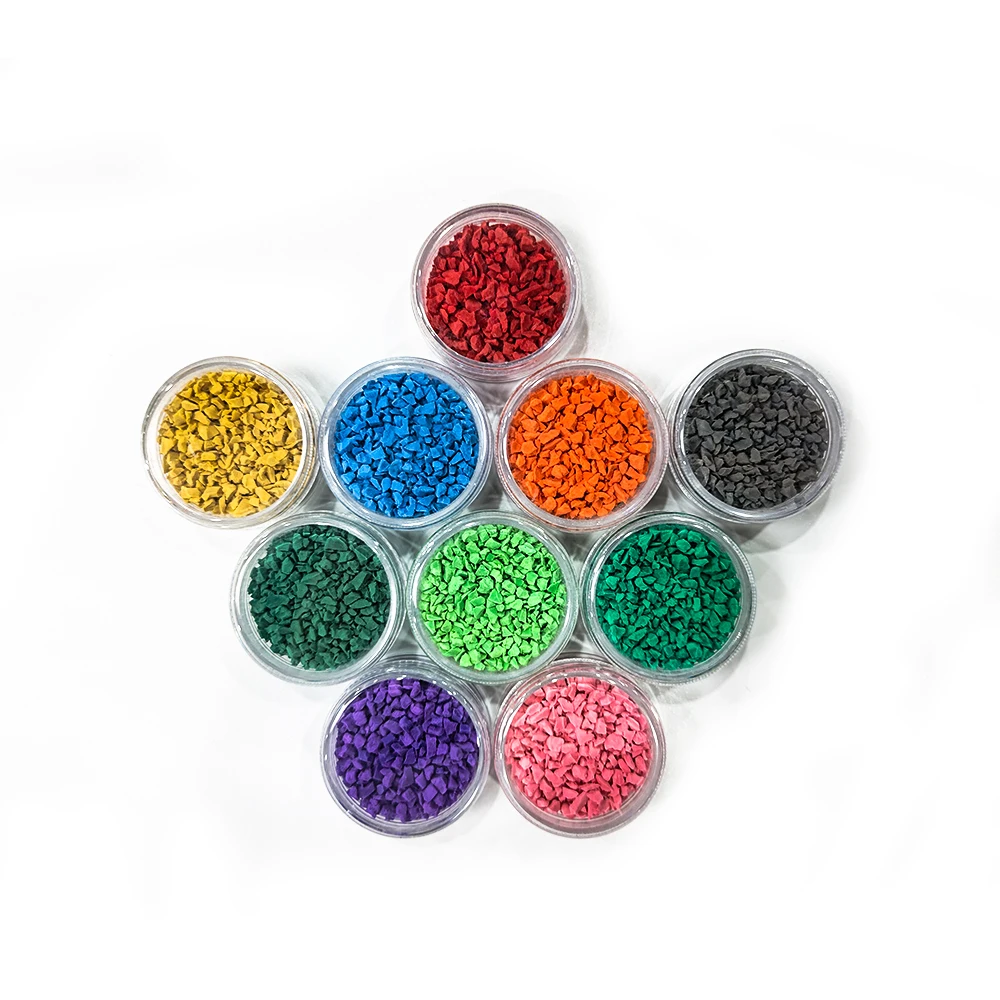 Wholesale Epdm Rubber Granules/recycled Safety Colorful Granulated Rubber Surface